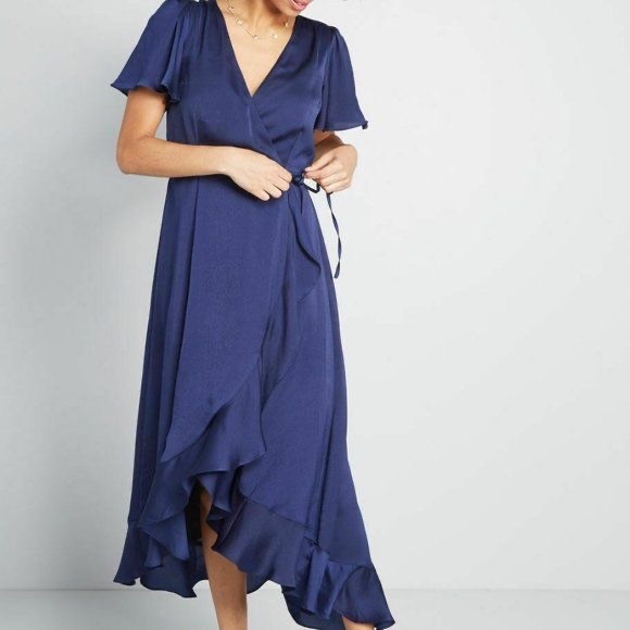 Modcloth Dresses & Skirts - ModCloth Stunning Wonder Maxi Wrap Dress